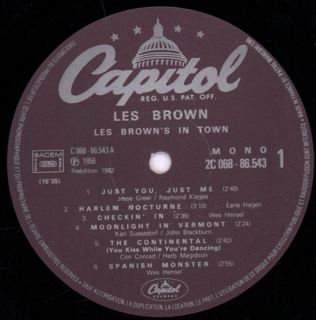 Les Brown And His Band Of Renown - Les Brown's In Town - Lp