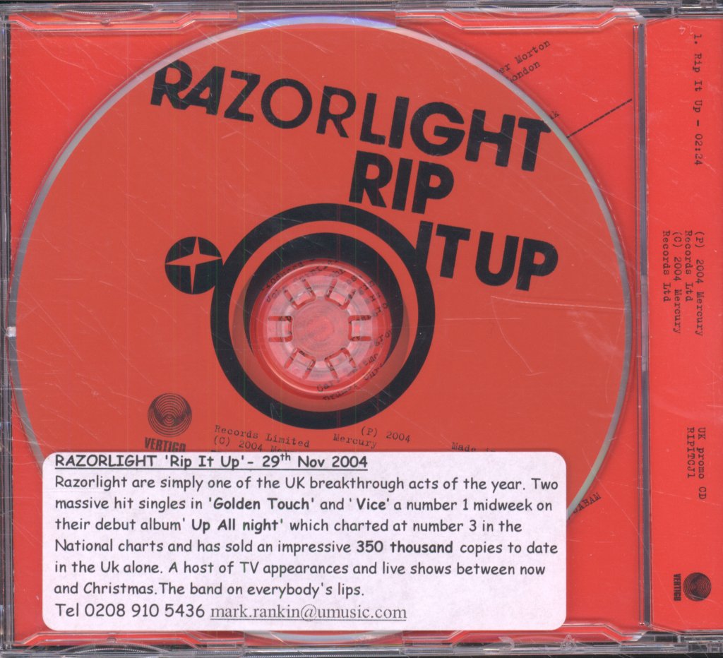 Razorlight - Rip It Up - Cd