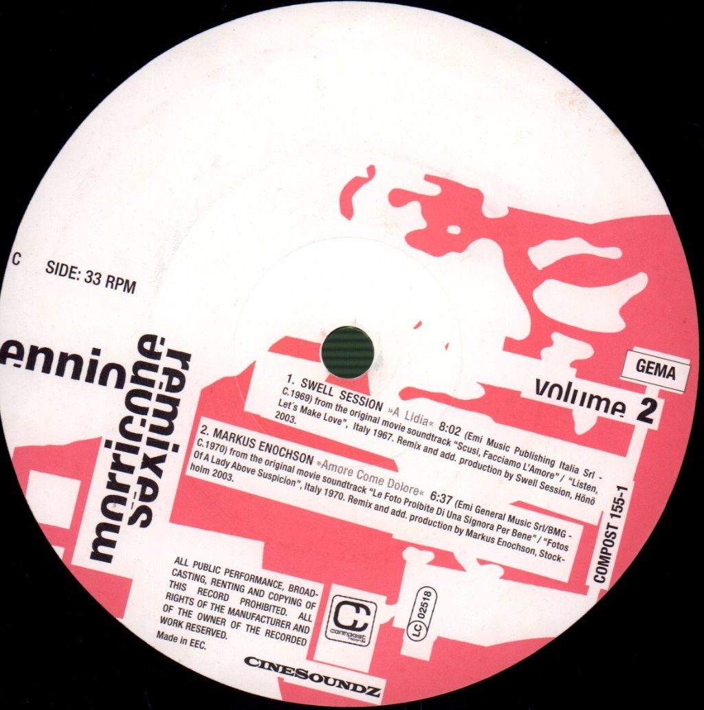 Ennio Morricone - Remixes Volume 2 - Triple Lp