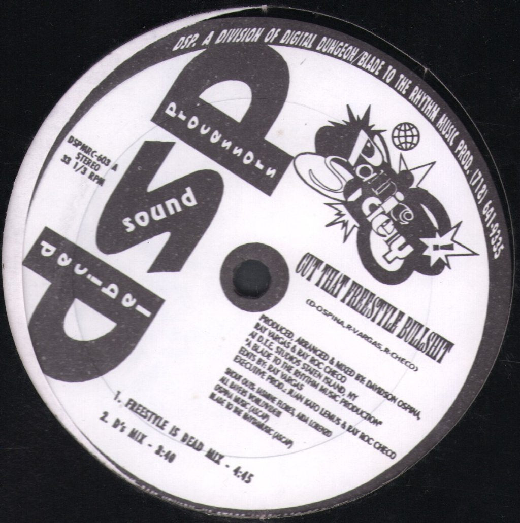 Panic Society - Cut That Freestyle Bullshit - 12 Inch