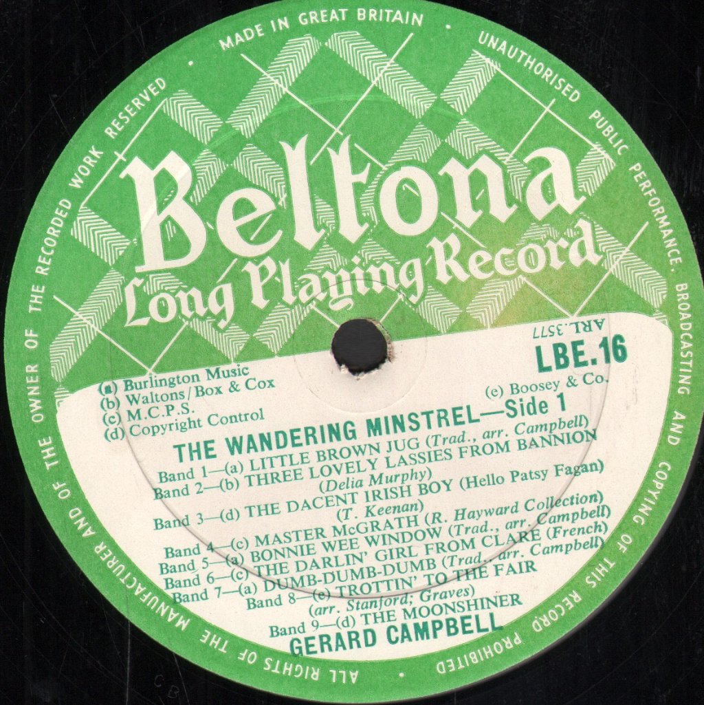 Gerard Campbell - Wandering Minstrel - Lp