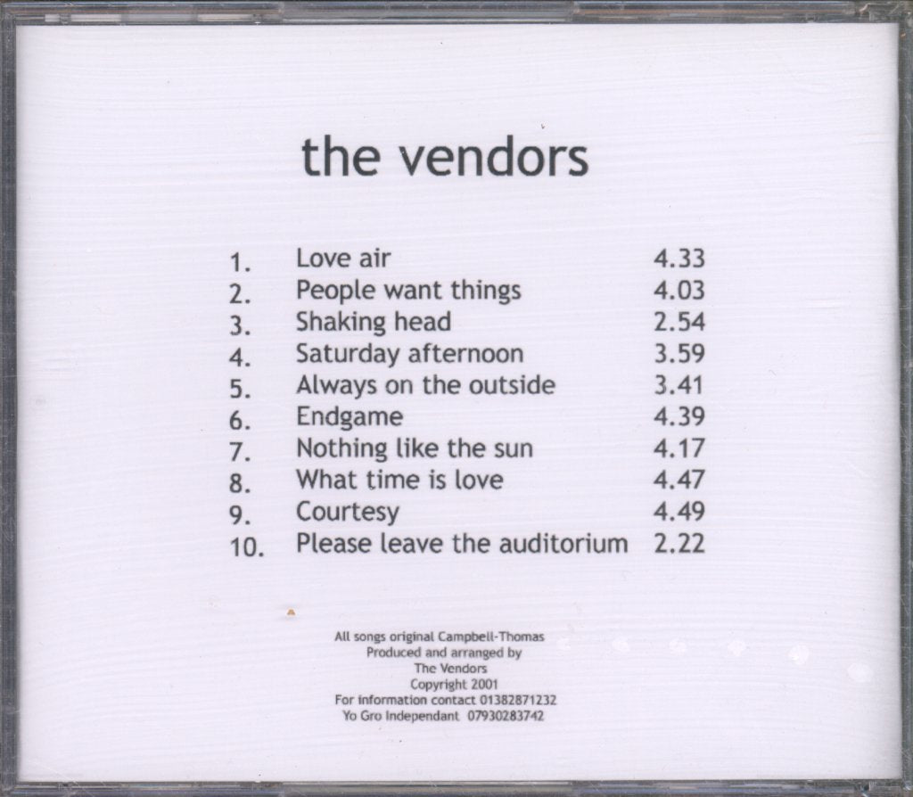 Vendors - Played By The Game - Cdr