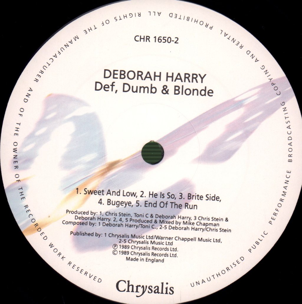 Deborah Harry - Def, Dumb & Blonde - Lp