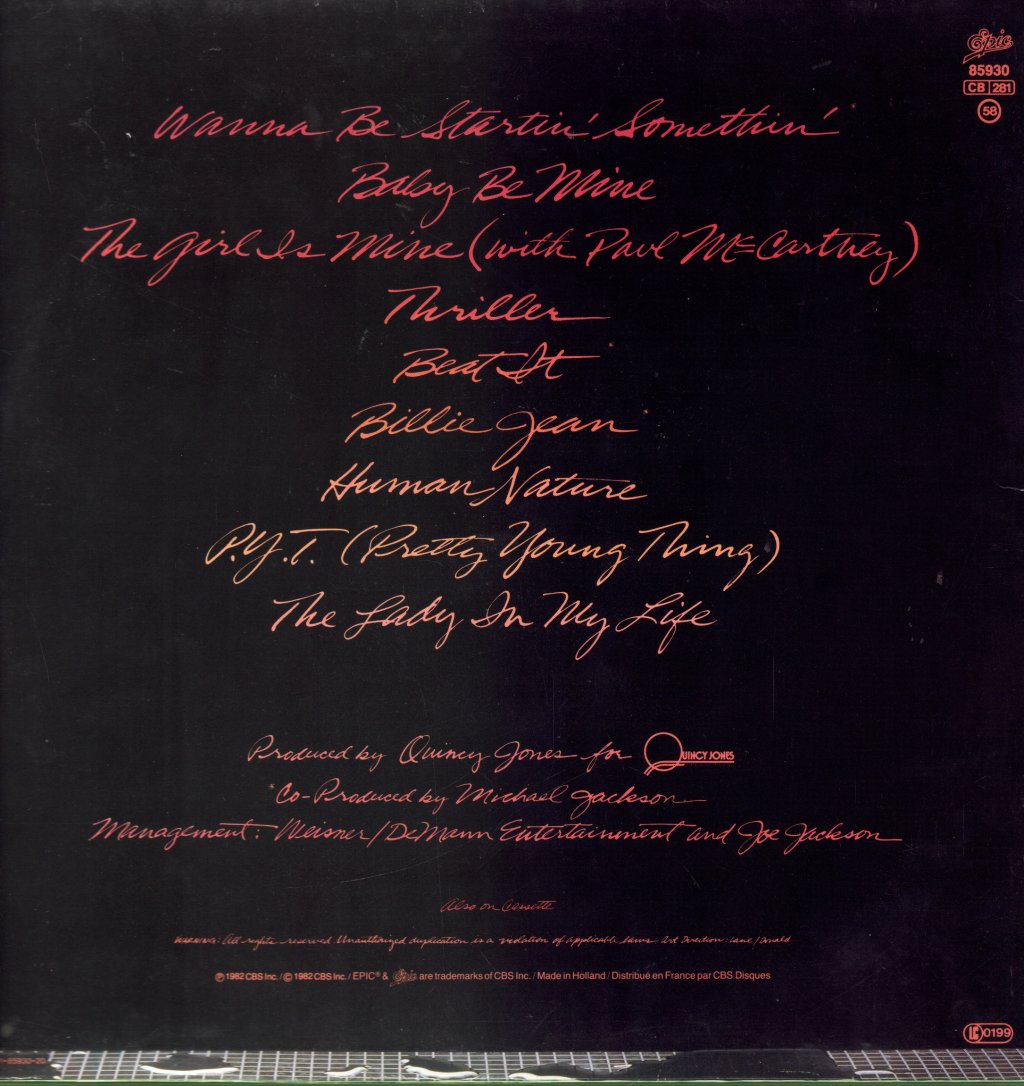 Michael Jackson - Thriller - Lp