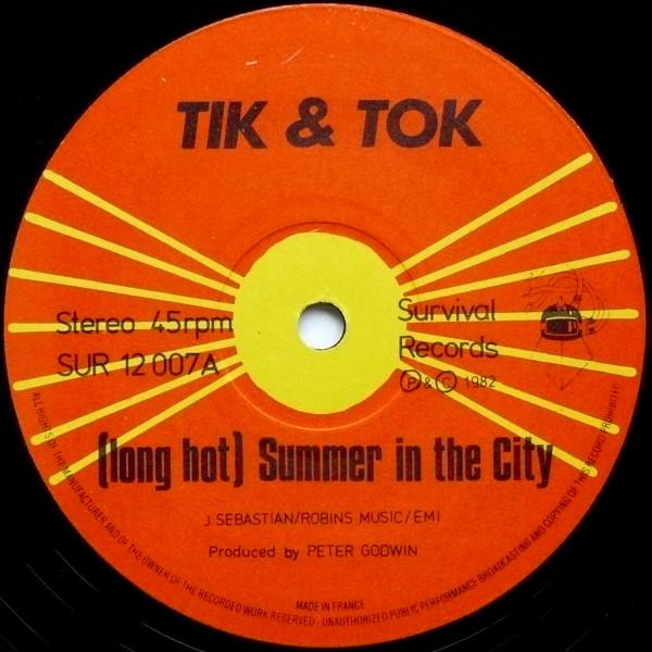 Tik And Tok - Summer In The City - 12 Inch
