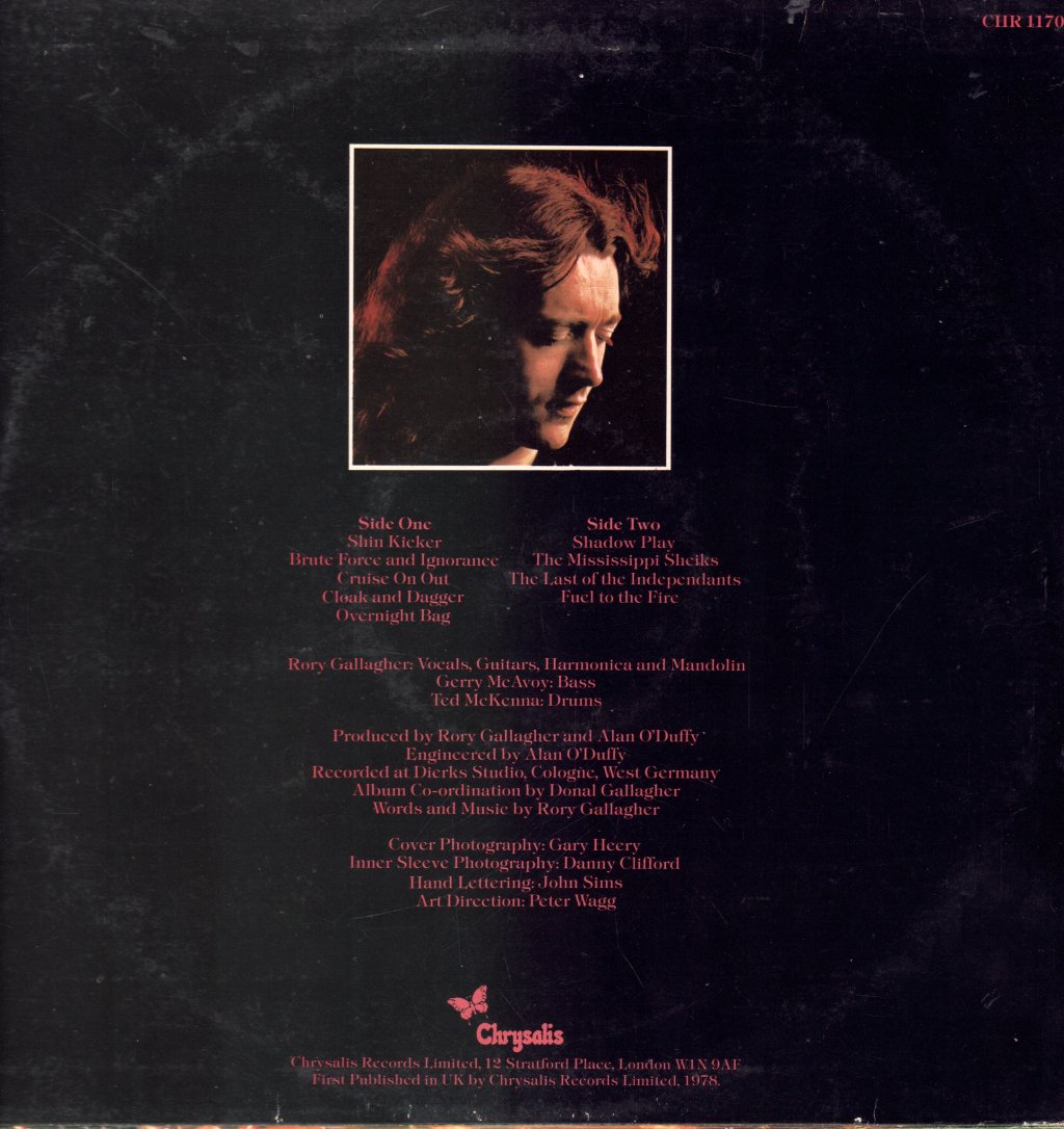 Rory Gallagher - Photo Finish - Lp