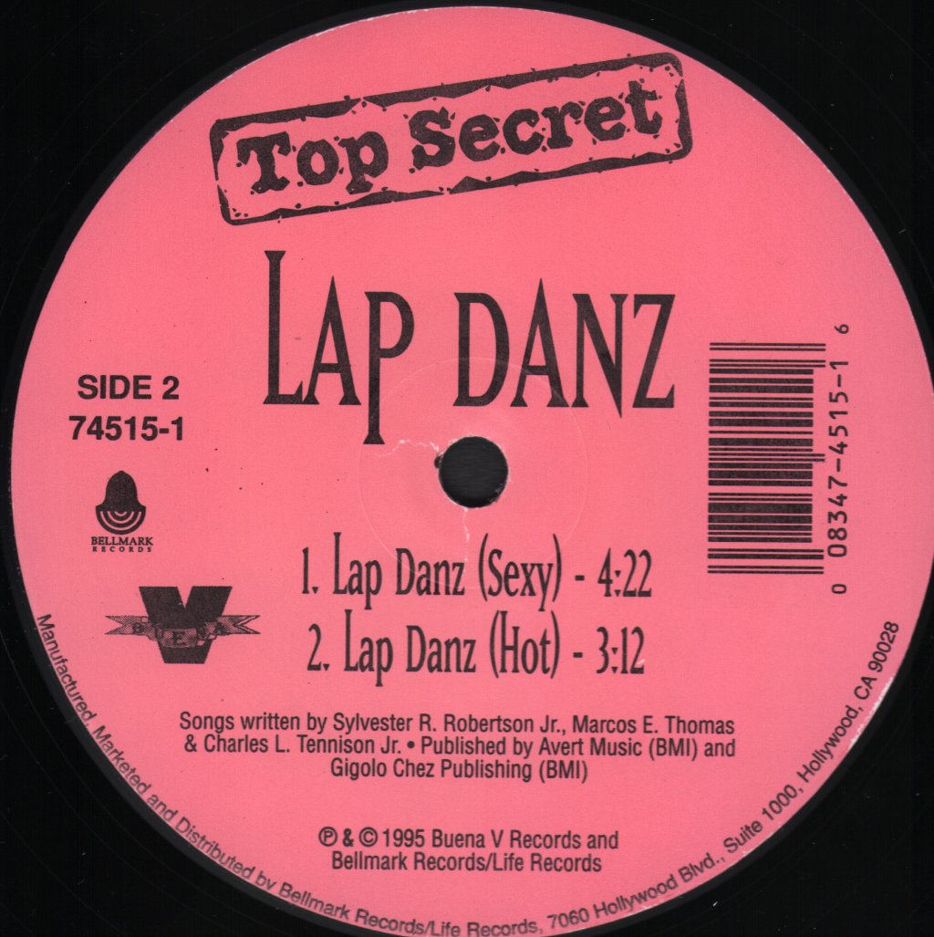 Top Secret - Lap Danz - 12 Inch