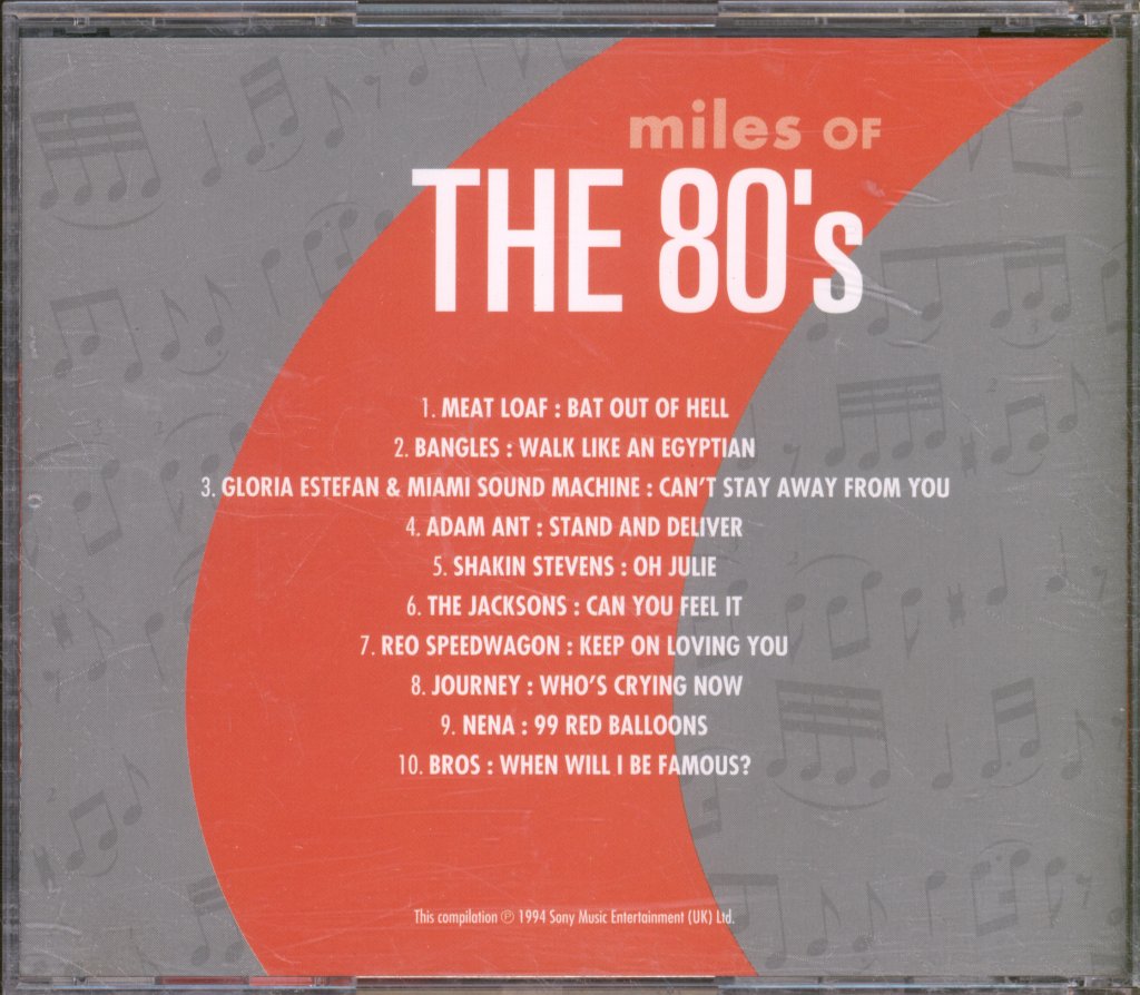 Various Artists - Miles Of The 80's - Cd