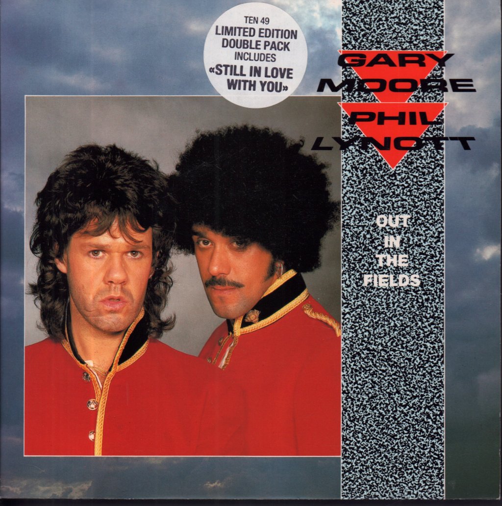 Gary Moore And Phil Lynott - Out In The Fields - Double 7 Inch