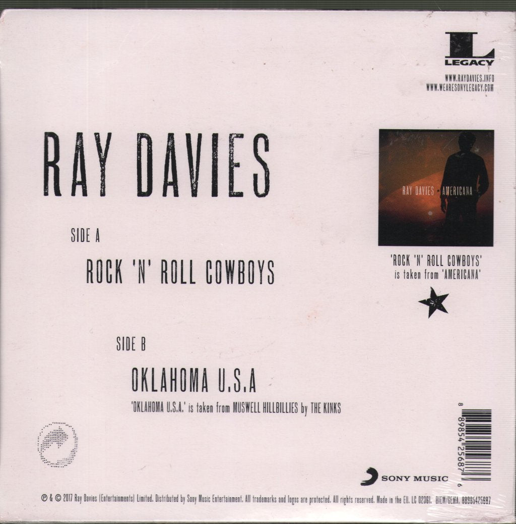 Kinks - Rock 'N' Roll Cowboys b/w Oklahoma U.S.A - 7 Inch