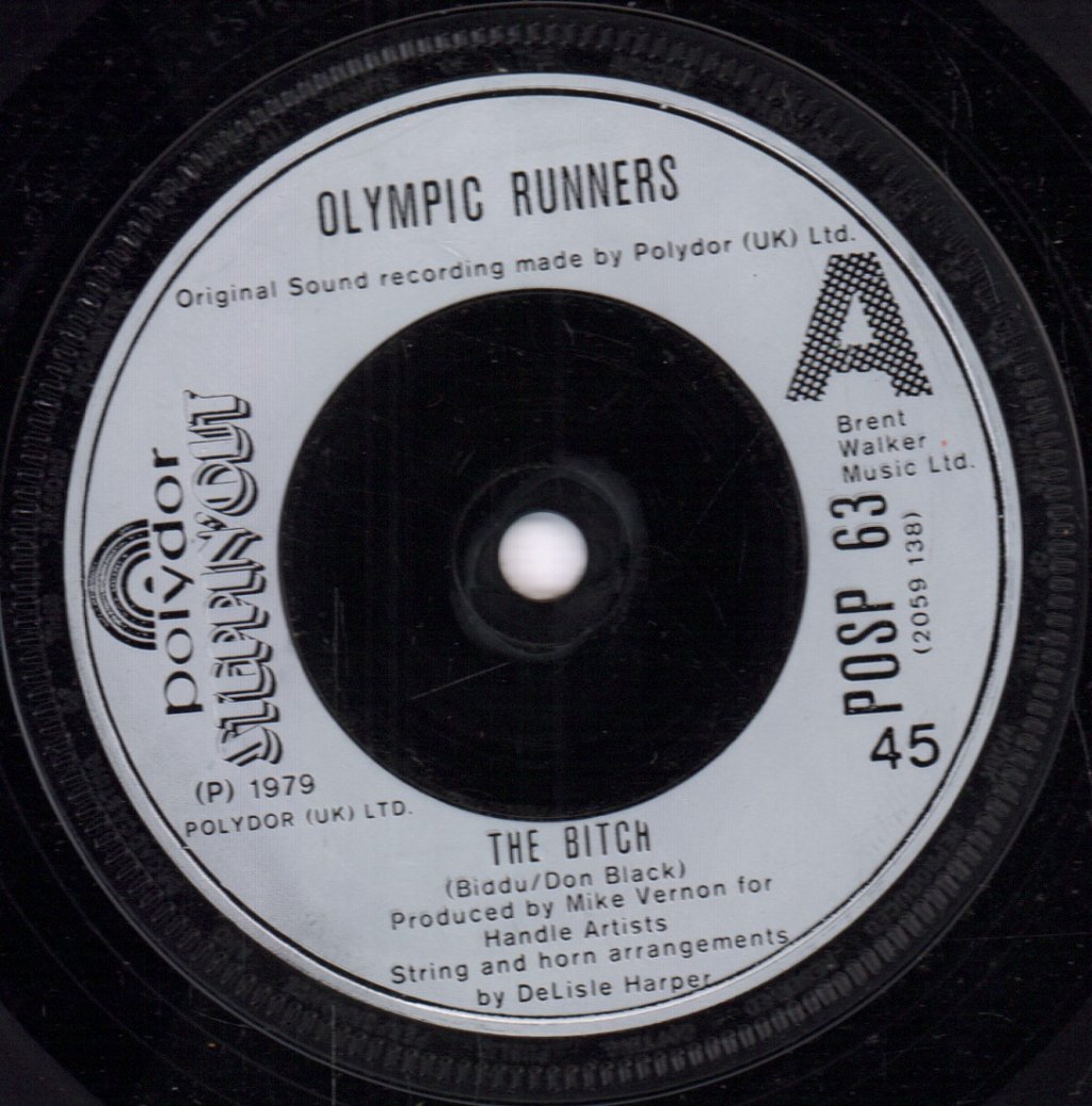 Olympic Runners - Bitch - 7 Inch
