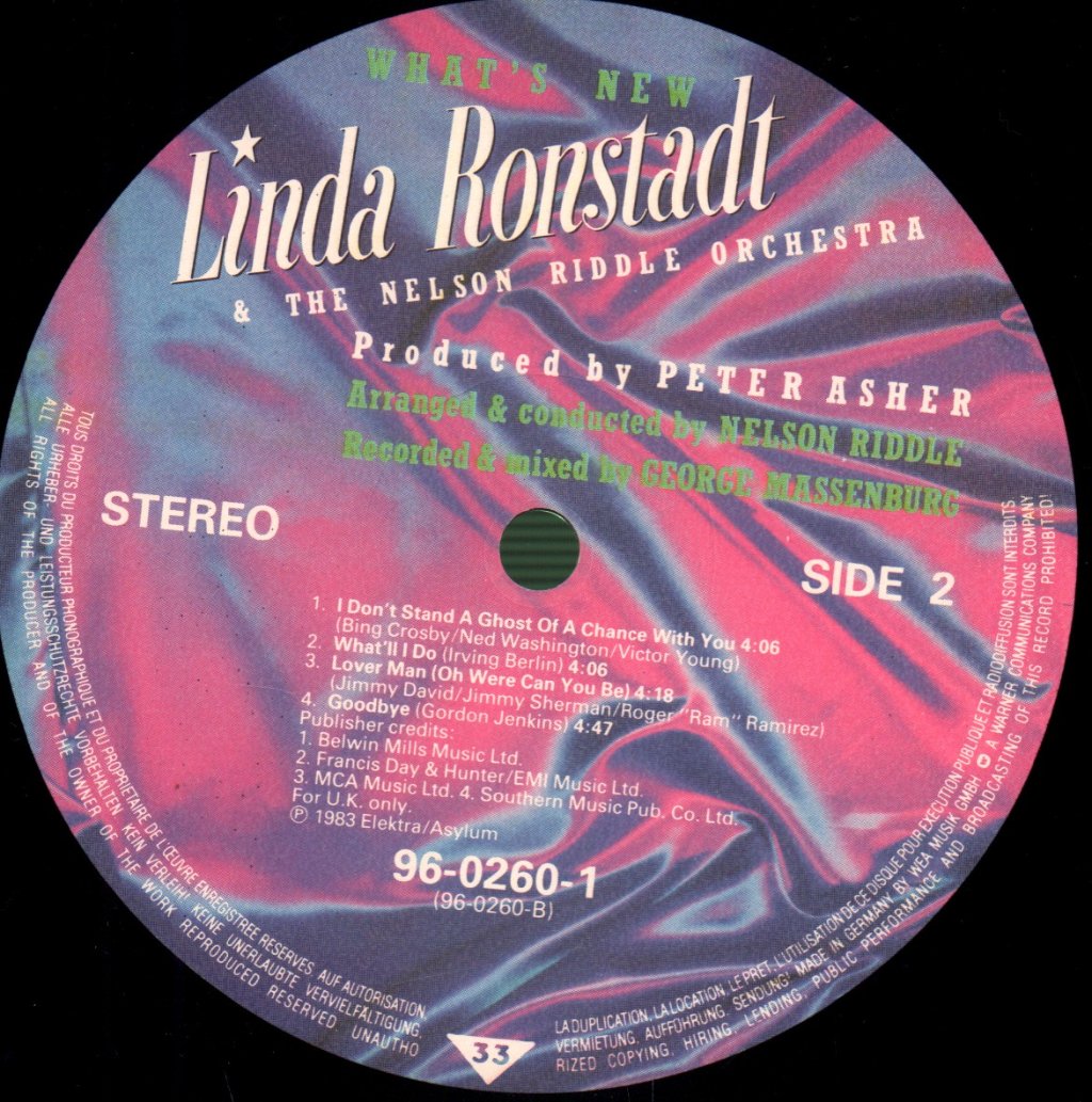 Linda Ronstadt - What's New - Lp
