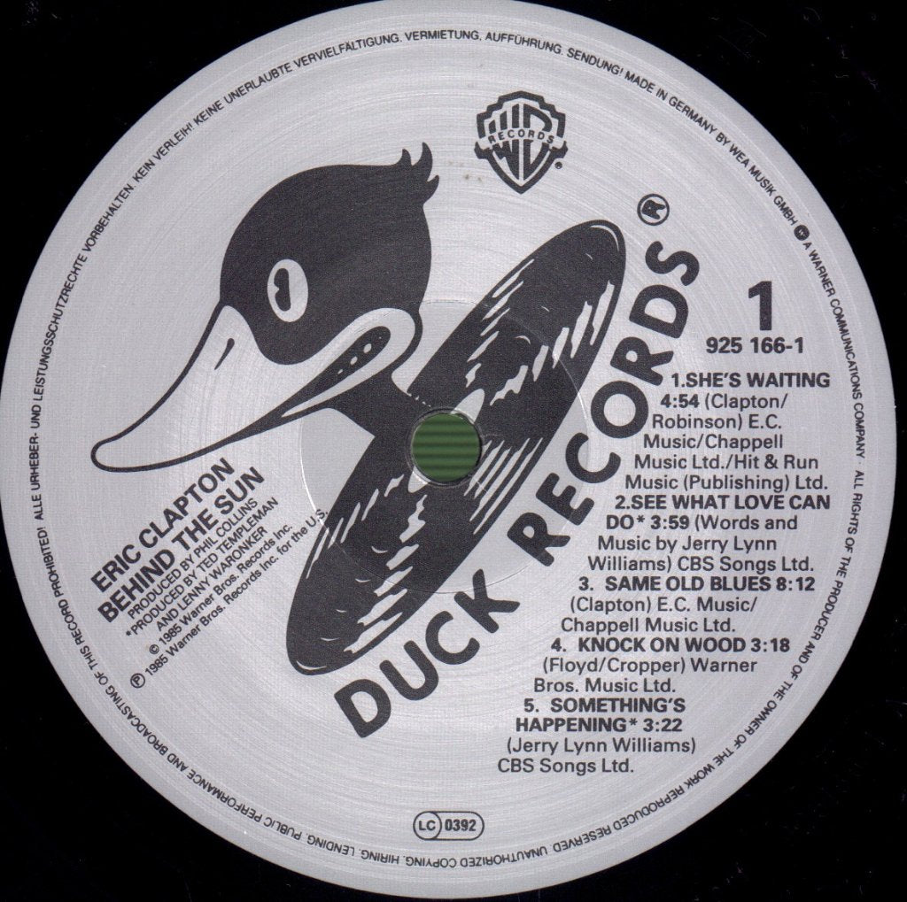 Eric Clapton - Behind The Sun - Lp