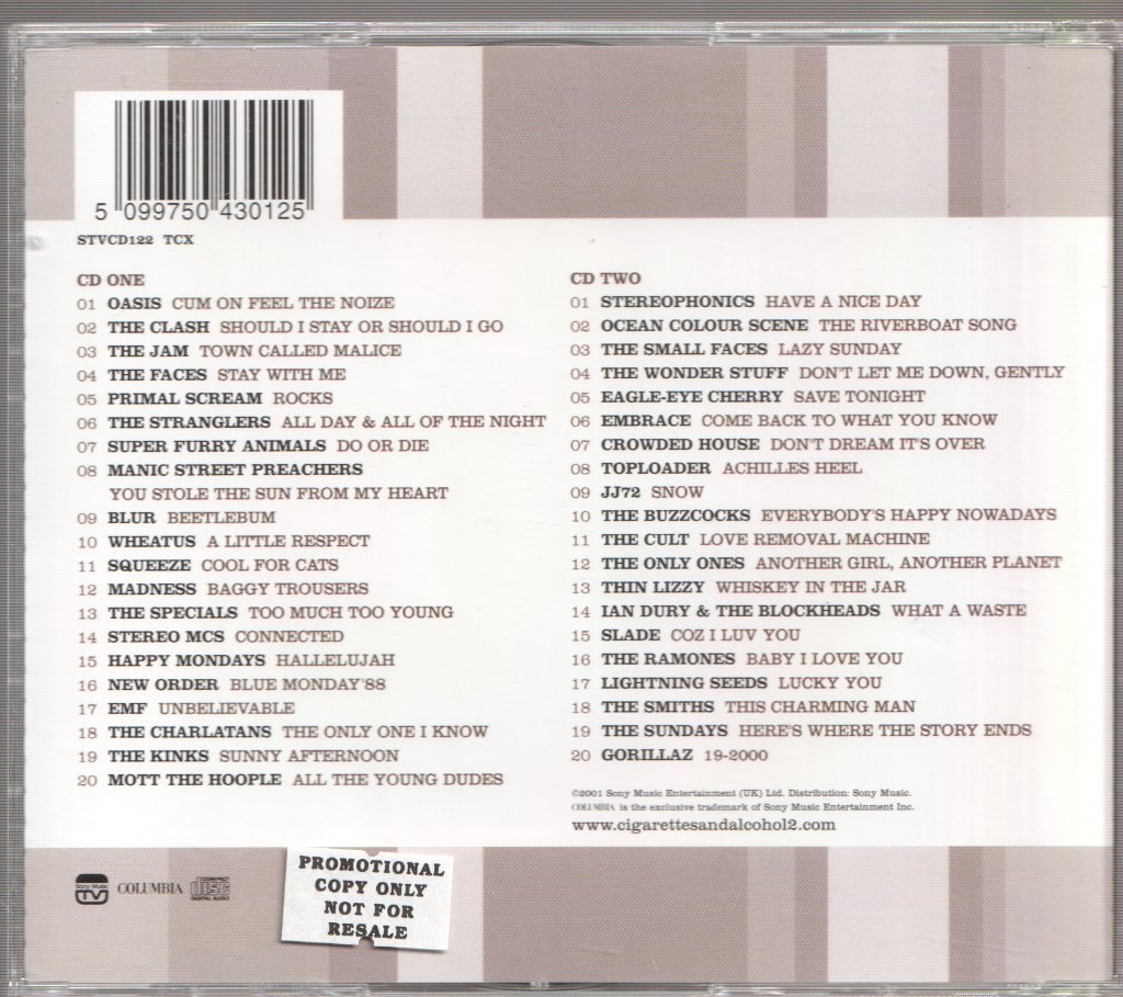 Various - Cigarettes And Alcohol Volume II - Double Cd