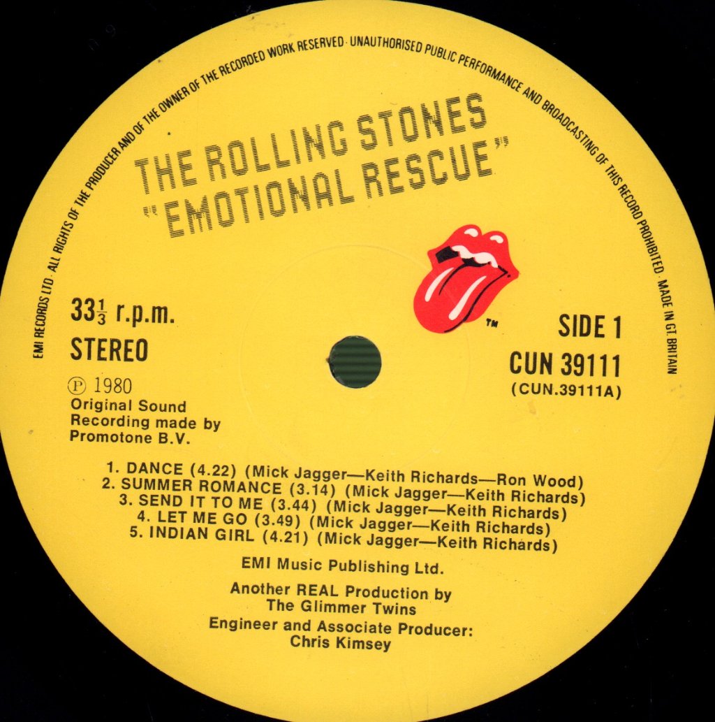 Rolling Stones - Emotional Rescue - Lp