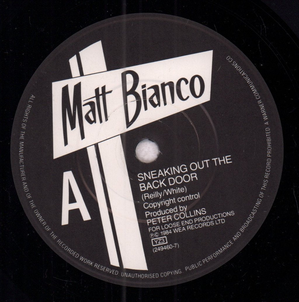 Matt Bianco - Sneaking Out The Back Door - 7 Inch
