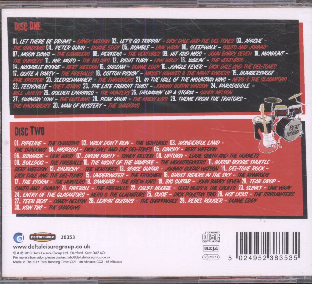 Various Artists - Rimshots & Reverb (The Best In Instrumental Rock And Pop) - Double Cd