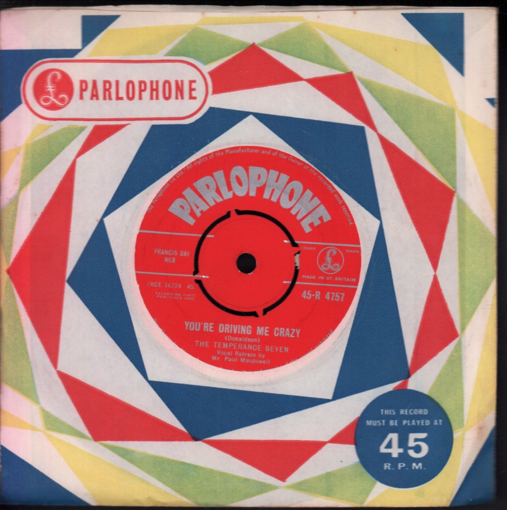 Temperance Seven - You're Driving Me Crazy - 7 Inch