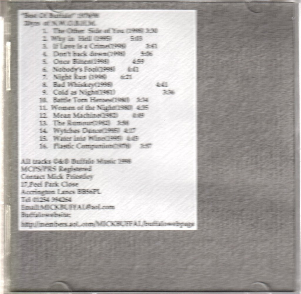 Buffalo (Nwobhm Group) - Best of Buffalo 1979 - 1998 - Cdr
