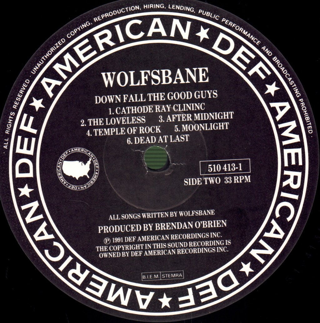 Wolfsbane - Down Fall The Good Guys - Lp