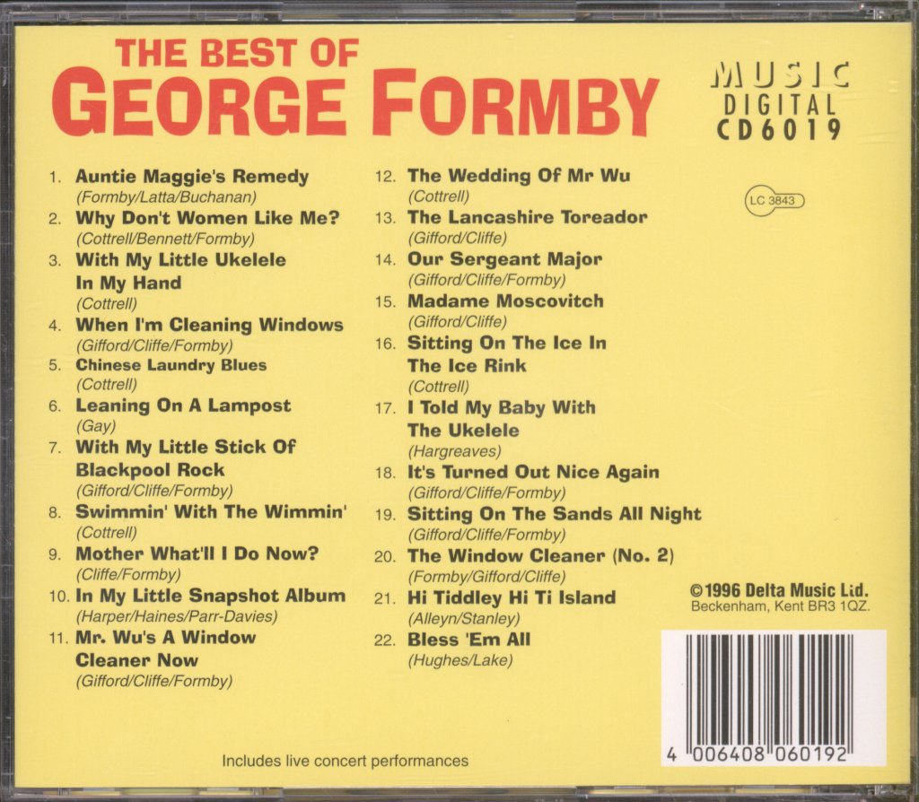 George Formby - Best Of George Formby - Cd