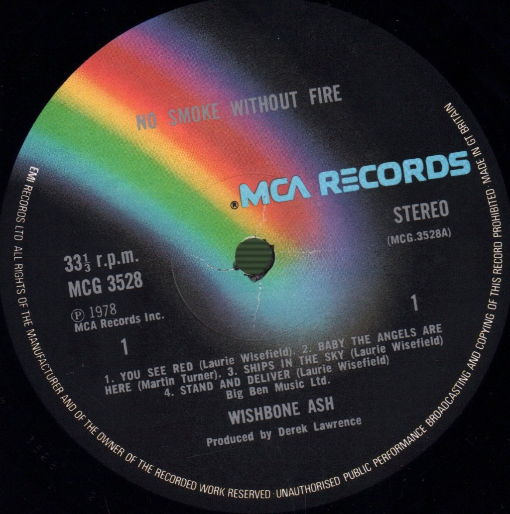 Wishbone Ash - No Smoke Without Fire - Lp