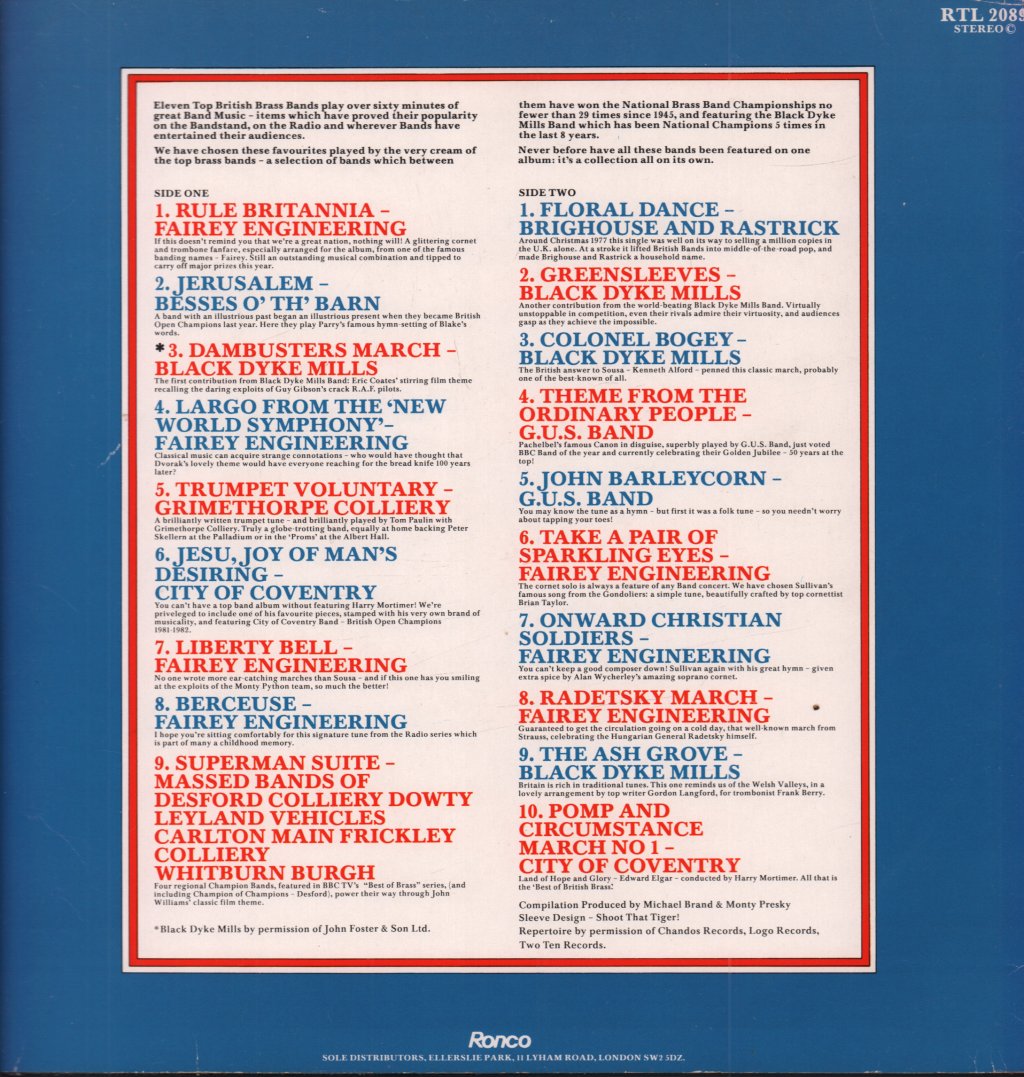 Various Artists - Brass Britannia Best Of British Brass - Lp