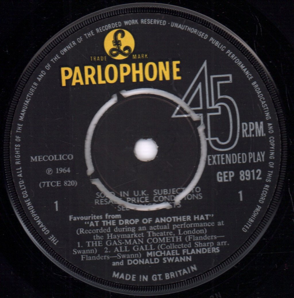 Michael Flanders And Donald Swann - Favourites From At The Drop Of Another Hat - 7 Inch