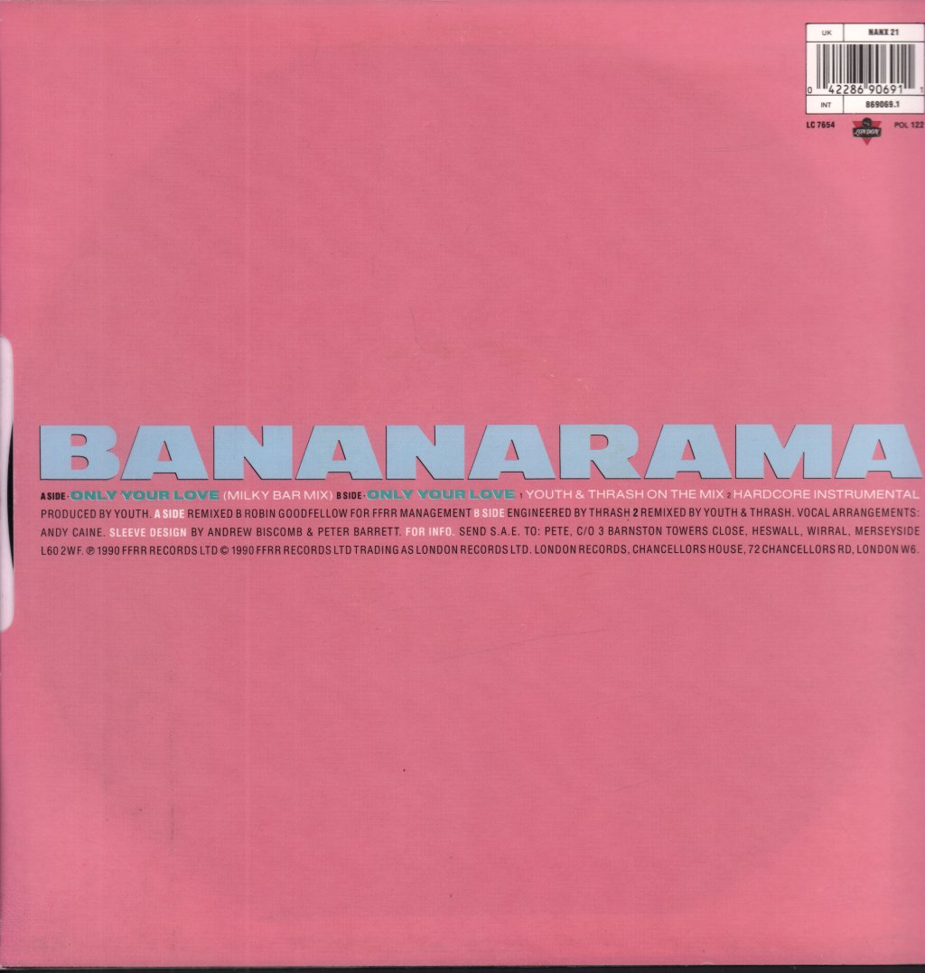 Bananarama - Only Your Love - 12 Inch