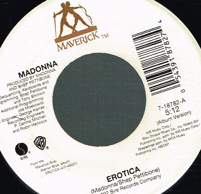 Madonna - Erotica - 7 Inch