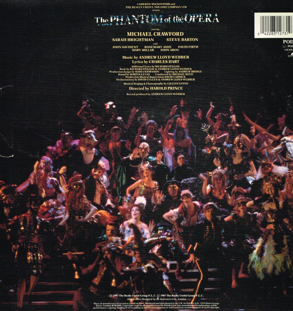 Andrew Lloyd Webber - Phantom Of The Opera (Original London Cast) - Double Lp