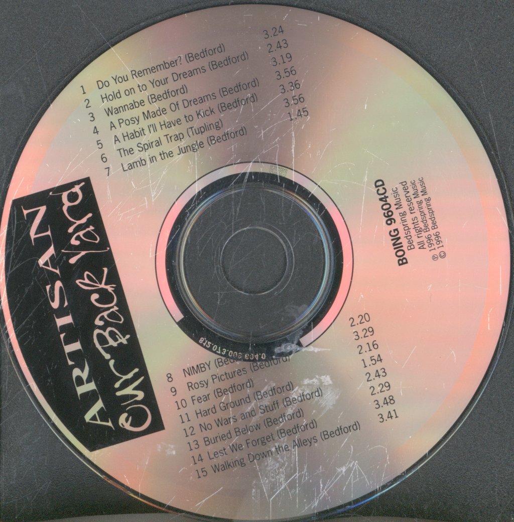 Artisan - Our Back Yard - Cd
