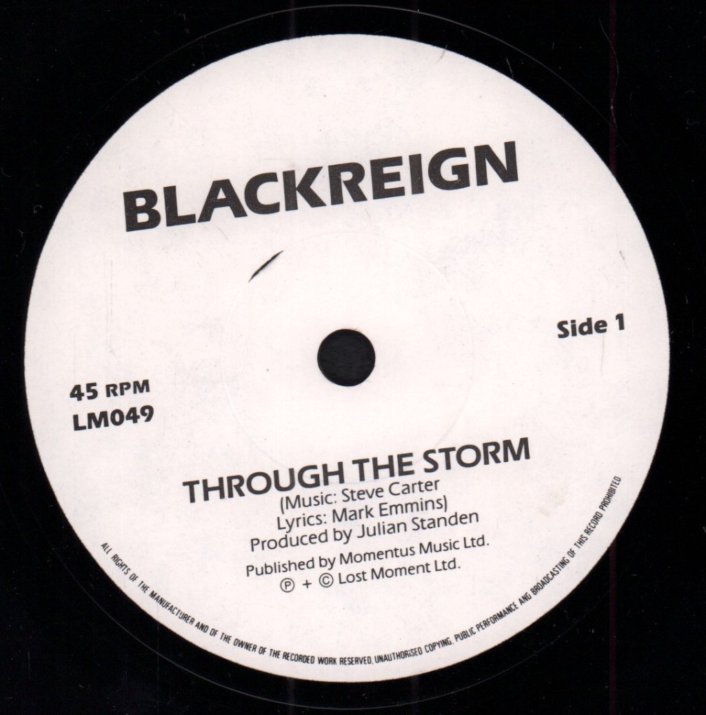 Blackreign - Through The Storm - 7 Inch