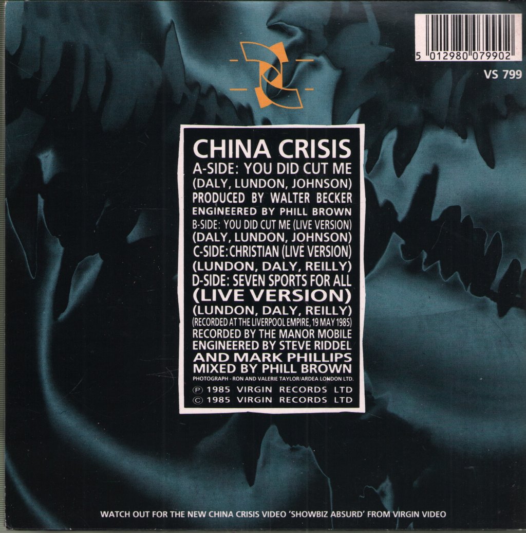 China Crisis - You Did Cut Me - 7 Inch
