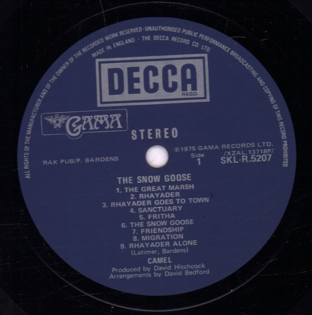 Camel - Snow Goose - Lp
