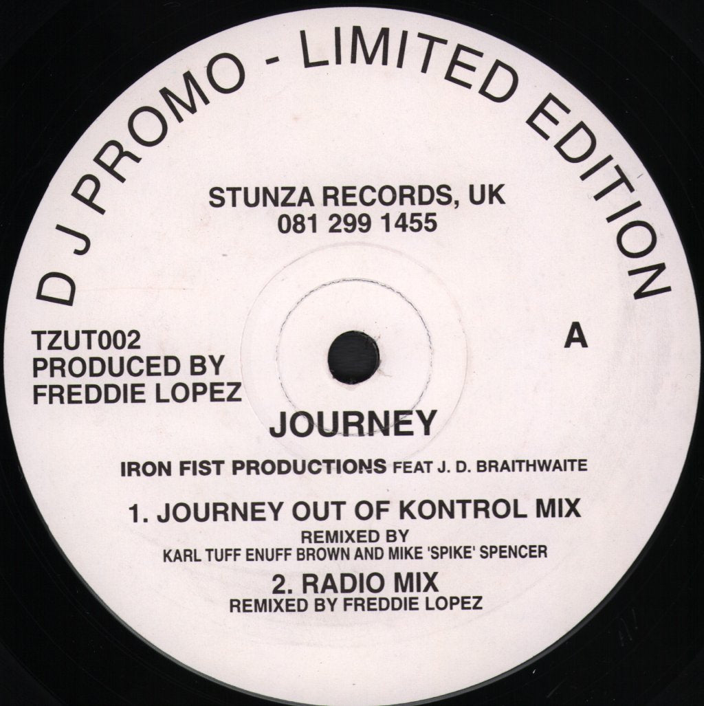 Iron Fist Productions Feat. J.D. Braithwaite - Journey - 12 Inch