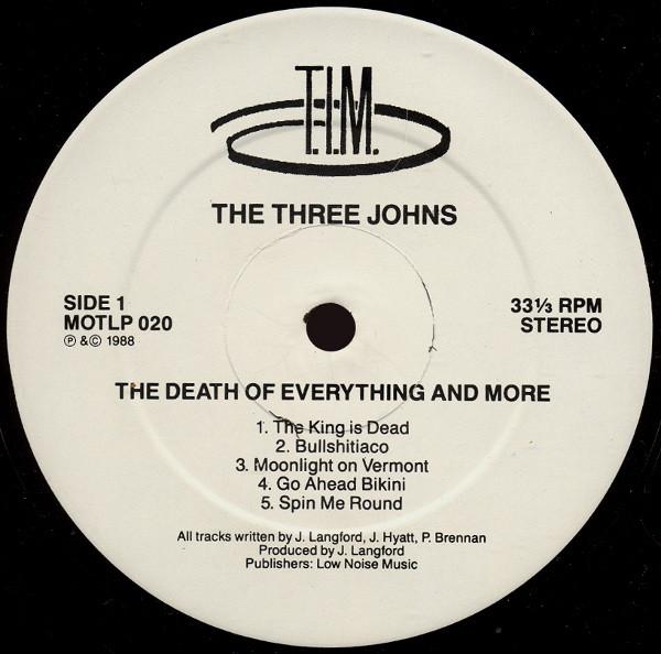 Three Johns - Death Of Everything - Lp