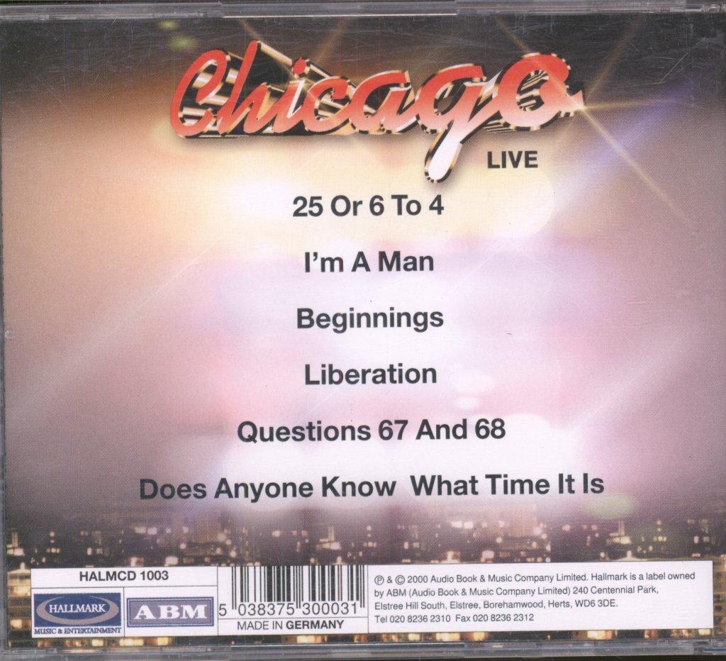Chicago - Live - Cd