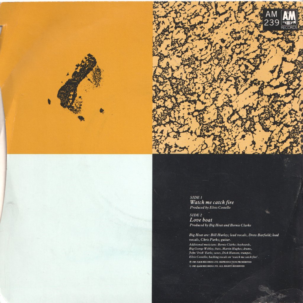 Big Heat - Watch Me Catch Fire - 7 Inch