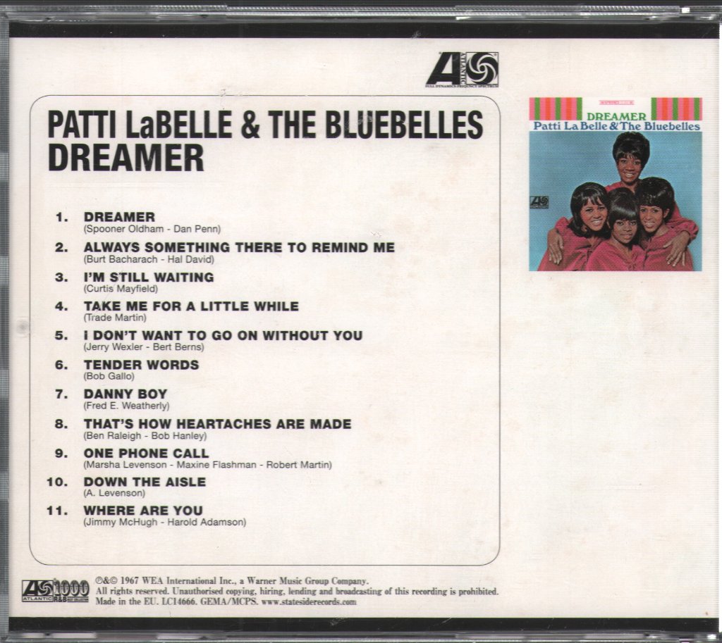 Patti Labelle And The Bluebells - Dreamer - Cd