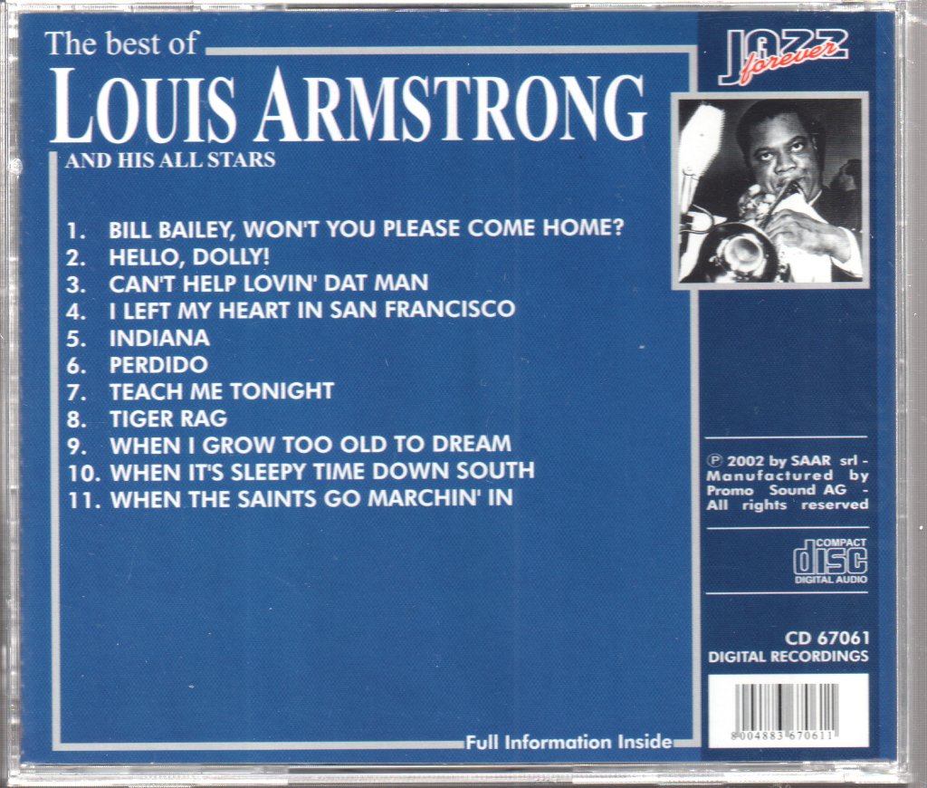 Louis Armstrong And The All Stars - Best Of - Cd
