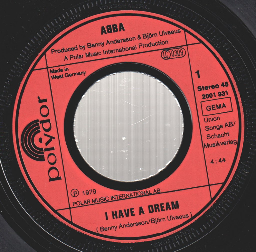 ABBA - I Have A Dream - 7 Inch