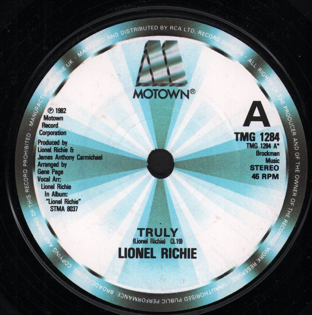 Lionel Richie - Truly - 7 Inch