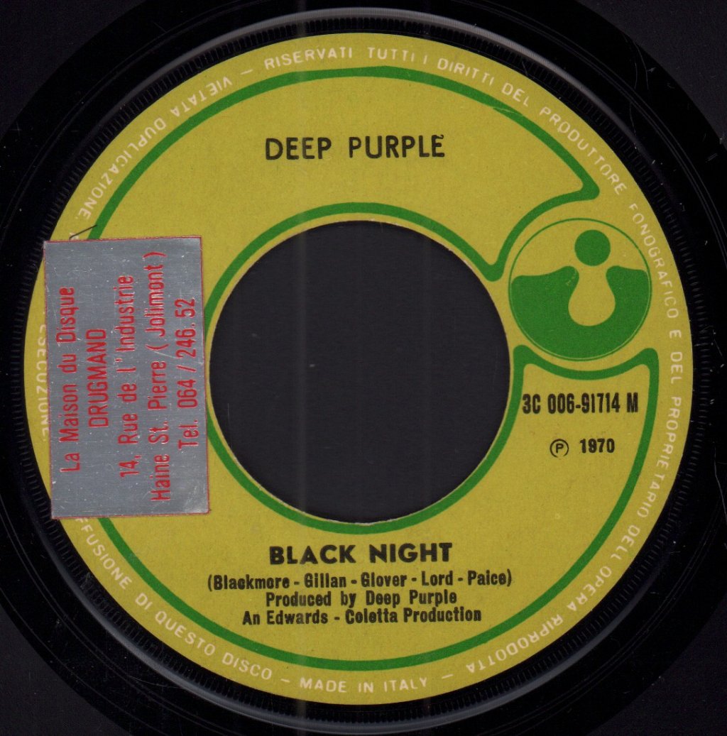 Deep Purple - Black Night - 7 Inch