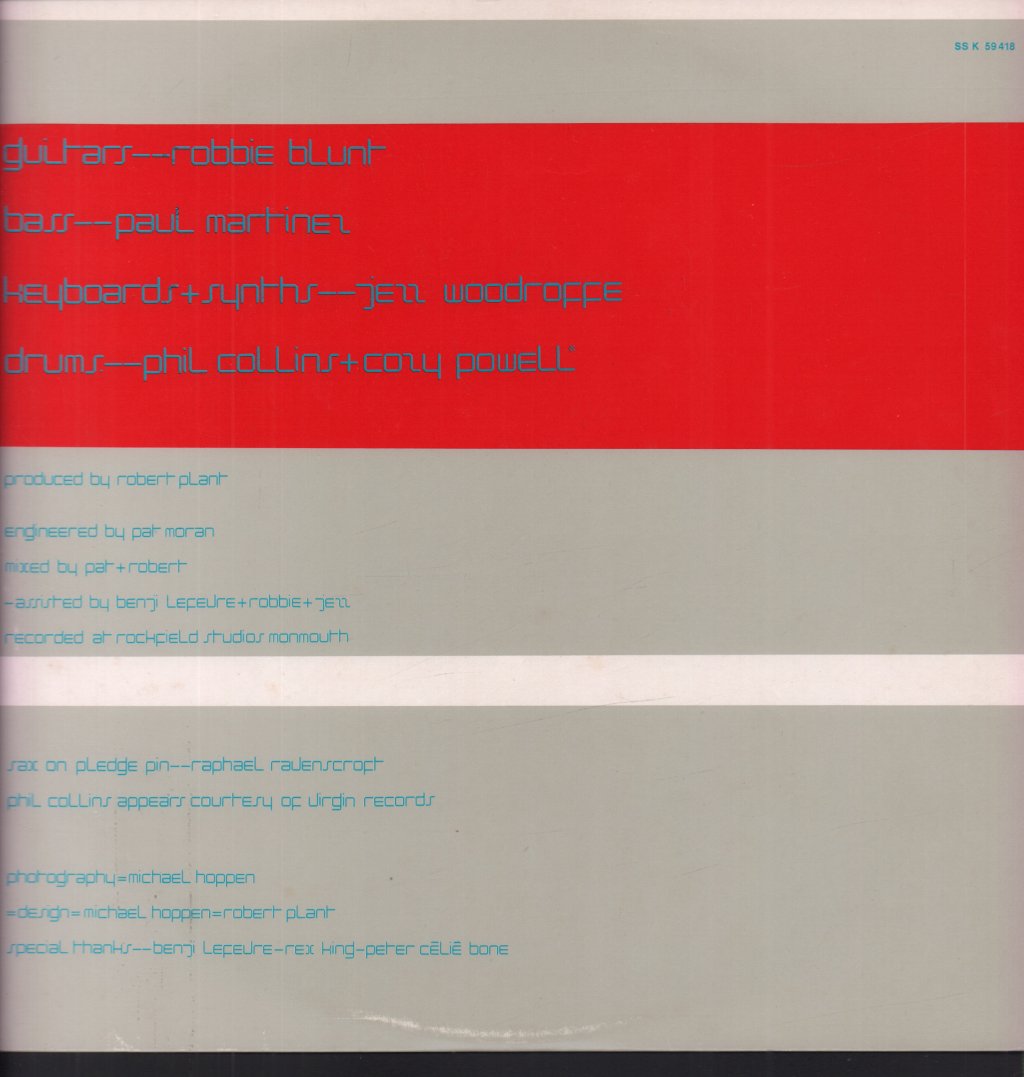 Robert Plant - Pictures At Eleven - Lp