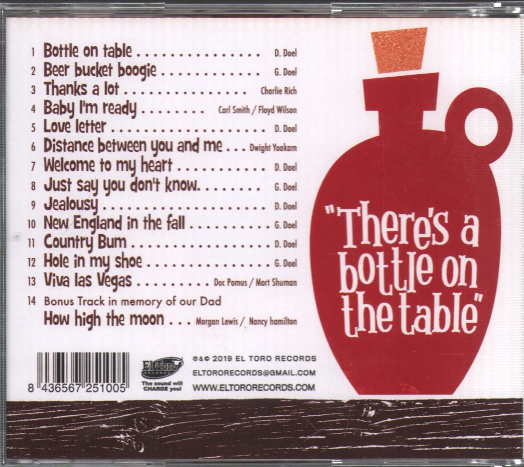 Doel Brothers - There’s A Bottle On The Table - Cd