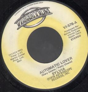 Sylvia (70'S Artist) - Automatic Lover - 7 Inch
