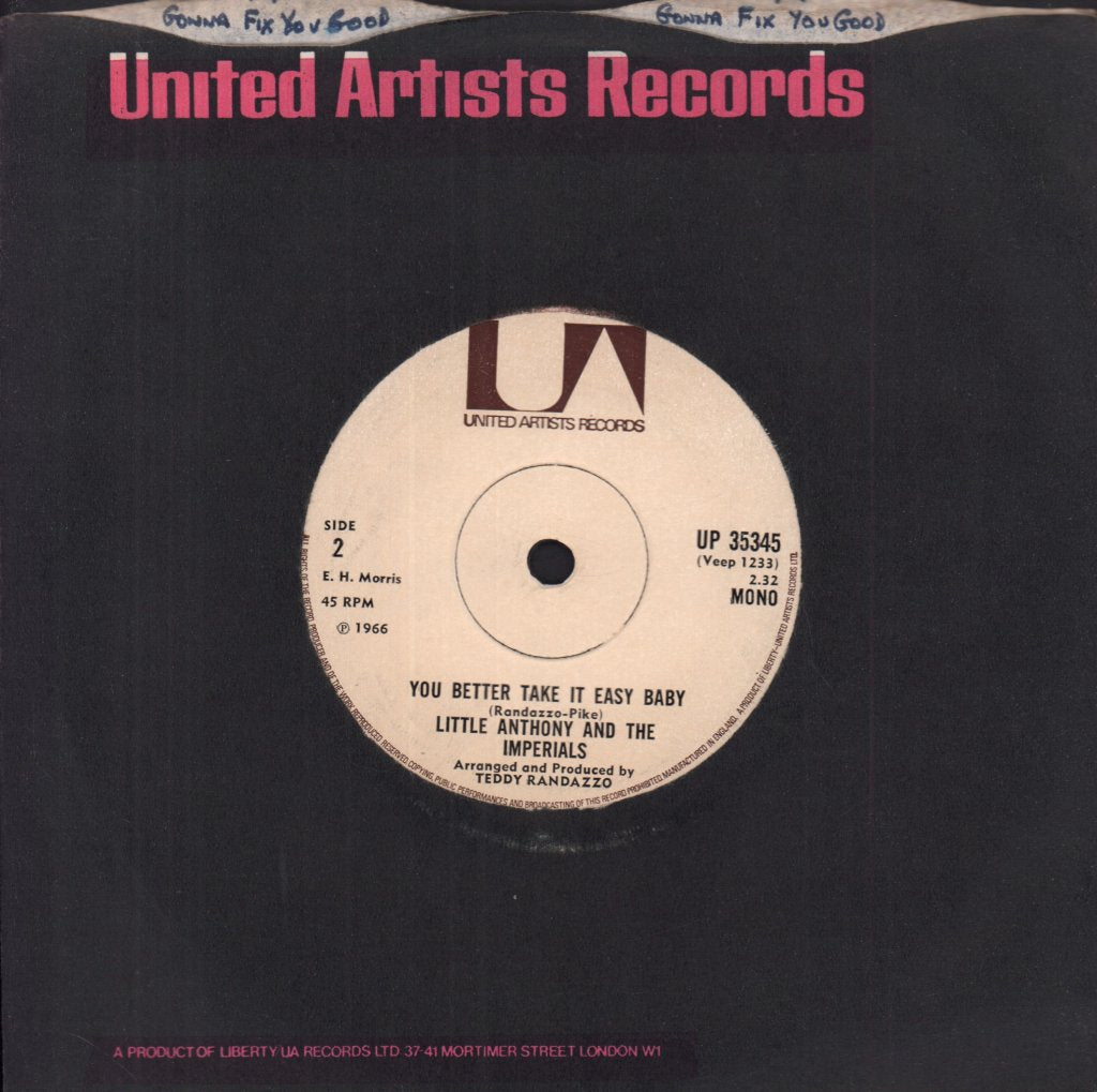 Little Anthony And The Imperials - Gonna Fix You Good - 7 Inch