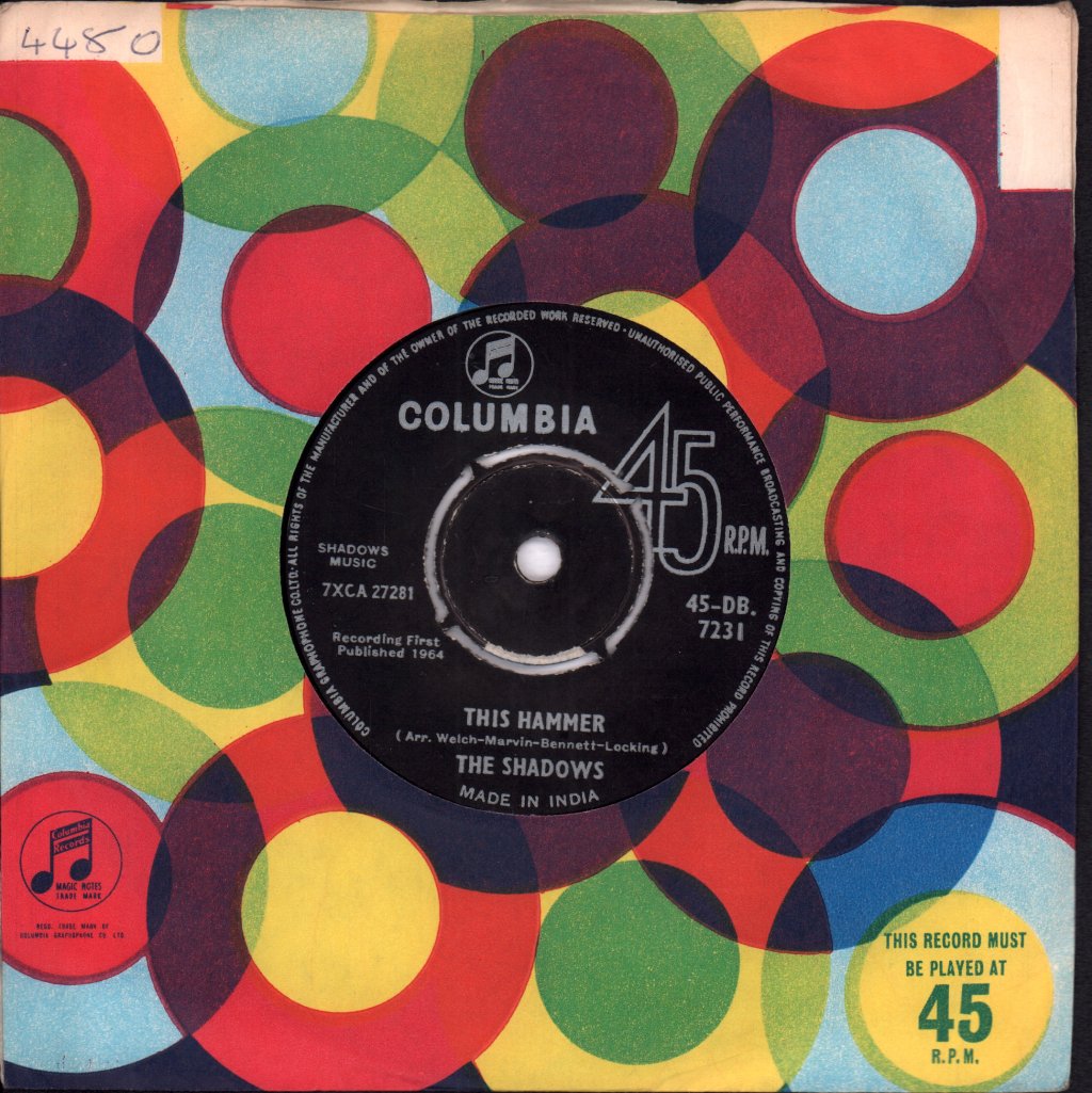 Shadows - Theme For Young Lovers - 7 Inch