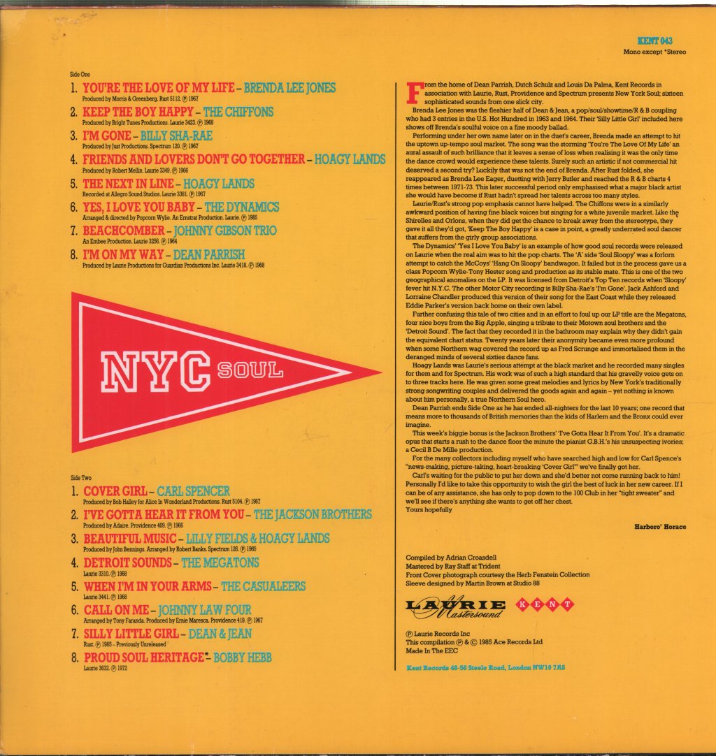 Various Artists - New York City Soul - Lp